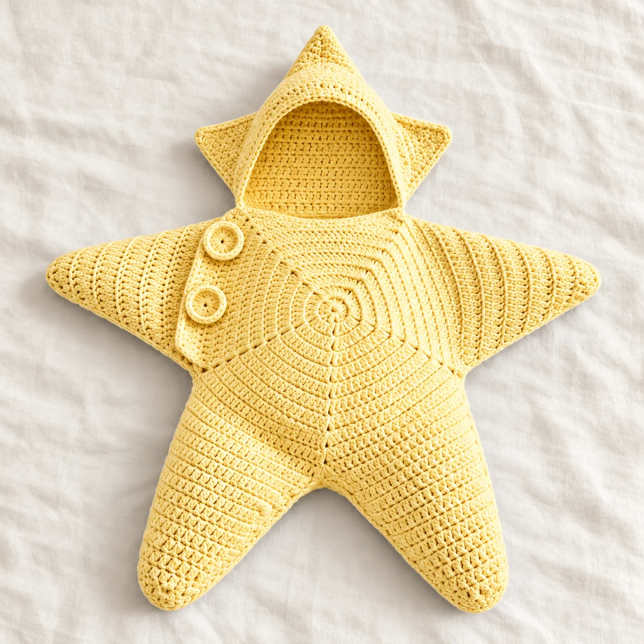 Macacão Estrela em Crochê — Amarelo